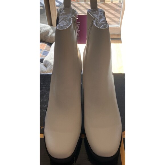 Hawkwell Women's Platform Grunge Chelsea Boots High Heel Square Toe Size 10 - Picture 2 of 14
